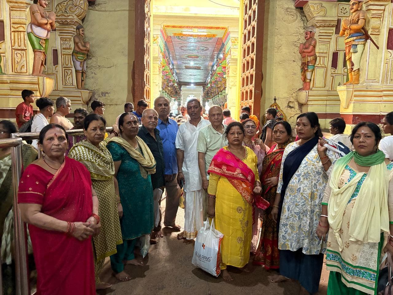 Pilgrims group smile during high altitude journey